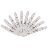 Cumpara ieftin Set 10 Pile Unghii Semiluna granulatia 100/120 - SensoPRO Milano