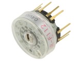 Comutator rotativ NKK SWITCHES MRF112 12 poziții 0,1A 28V THT &Oslash;14x8,2mm