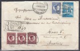 ROMANIA 1930/1932 LP 86 LP 97 REGELE CAROL II-CALARE/PLIC BRASOV-GRAZ/AUSTRIA