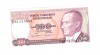Bancnota Turcia 100 lire 1984, stare foarte buna