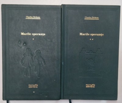 MARILE SPERANTE , VOLUMELE I - II de CHARLES DICKENS , 2008 *PREZINTA PETE PE BLOCUL DE FILE foto