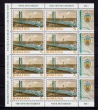 Cumpara ieftin ✅ RO 2011 ,LP 1905 c ,&quot;Noul Bucuresti - Pasajul Basarab &quot; , minicoala de 8 marci+4 viniete ,MNH, Nestampilat