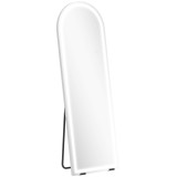 HOMCOM Oglindă de Podea Corp &Icirc;ntreg cu Lumină 150x50cm Arcuată fără Ramă 3 Temperaturi de Culoare Luminozitate Reglabilă Transparent | Aosom Romania