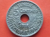 TUNISIA-5 CENTIMES 1918