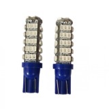 Set 2 becuri auto W5W/ T10- 68 SMD/LED -BLUE