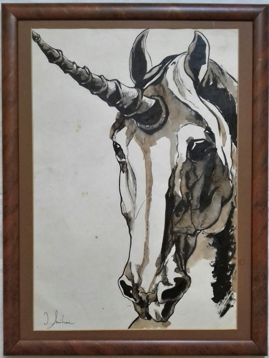 Unicorn fantastic &ndash; tus si laviu, lucrare semnata