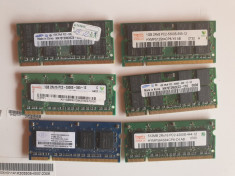 lot 4 placute ram pentru laptop DDR2 de 1 Gb + 2 placute 512 mb - BONUS - foto