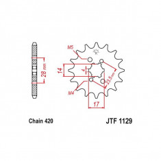 MBS Pinion fata 420 Z13, Cod Produs: JTF112913