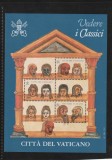 Vatican 1997-Expozitie de carte medievala-Clasici,bloc 4 val.,MNH.Mi.Bl.17, Arta, Nestampilat