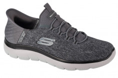 Pantofi pentru adidași Skechers Slip-Ins: Summits - Key Pace 232469-CCBK gri foto