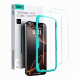 Folie pentru iphone 16 pro (set 2) - esr tempered glass - clear