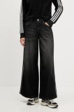 Adidas Originals jeans Denim Wide Pant culoarea negru, JV7453