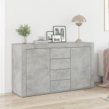 VidaXL Bufet Gri Beton Lemn Prelucrat 120 x 36 x 69 cm Depozitare
