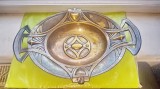 G356-Fructiera veche Art Nouveau- Jugendstil anii 1900 alama argintata stare buna, 37/26 cm.