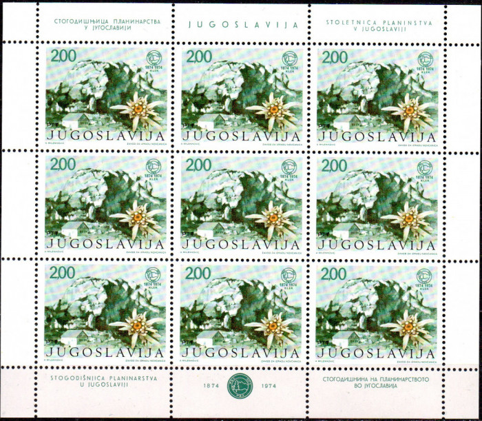 JUGOSLAVIA 1974, Flora, serie neuzata, MNH