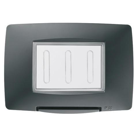 Rama Ornament 3M Gewiss Chorus IP55 negru GW16703TN