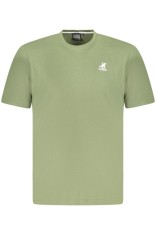 U.S. Grand POLO Tricou barbati simplu din bumbac cu logo brodat, verde deschis, S