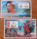 DJIBUTI-&#039;&#039;Aniv 500 ani descoperire America de COLUMB&#039;&#039;-2[-colite.-MNH NESTAMP. -vezi scan, Nestampilat