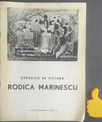 Catalog expozitie Rodica Marinescu 1971 foto