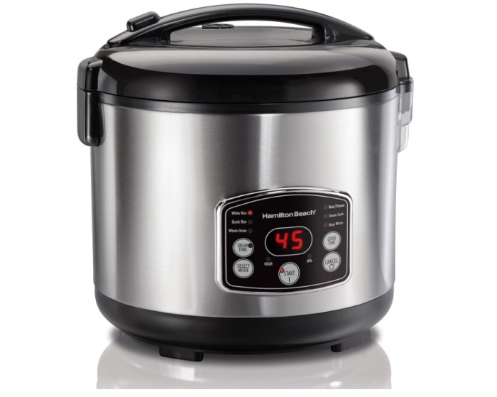 Aparat pentru gatit orez Hamilton Beach 37541-CE, Multi-Cooker la aburi, 4,75 litri, Otel inoxidabil - SECOND