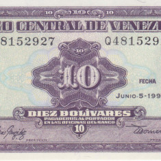 Bancnota Venezuela 10 Bolivares 1995 - P61d UNC