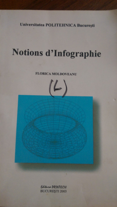 Notion d Infographie (Concept infografic) Florica Moldoveanu 2003