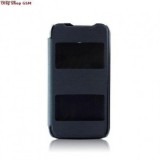 Husa Flip D-View Window Albastru Inchis pentru LG G2 D802