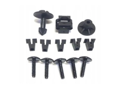 Clema, clips fixare carenaj Audi 100 (C4), 80 (B4), A6 (C4); set 13 bucati, 4A0805121, 4A0805121A, 4A0805163, N90757901, N90775001, WHT008613 foto