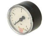 Manometru PNEUMAT 0-4 bar, 50mm, G1/4, Clasa 1.6, Carcasa Metal, Conexiune Spate