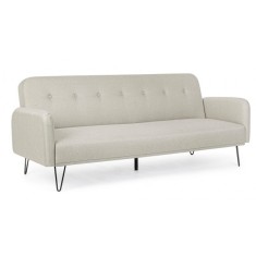 Canapea extensibila tapiterie textil bej Bridjet 200x82x81 cm