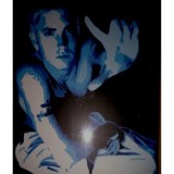 Board Music Eminem, painted wood