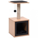 VidaXL Ansamblu pentru pisici, covoraș din funie de sisal, 62 cm