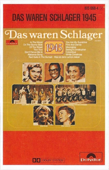 Casetă audio Das Waren Schlager 1945, originală