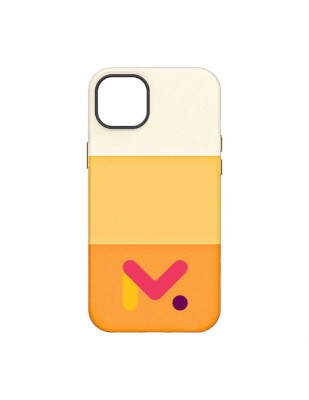Husa de protectie portocalie din piele ecologica rezistenta la socuri pentru Iphone 14 foto