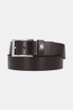 BOSS curea de piele barbati, culoarea maro, 50522778