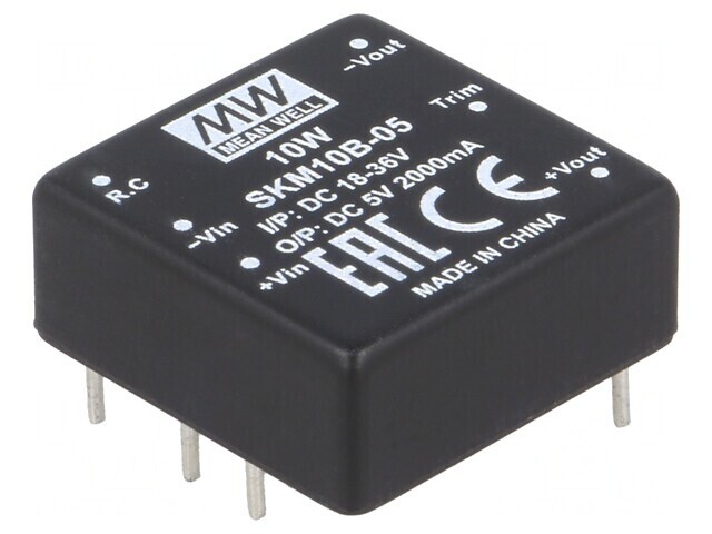 Convertor DC/DC 10W 18-36V la 5V 2000mA THT