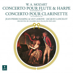 Mozart: Concerto Pour Flute & Harpe / Concerto Pour Clarinette - Vinyl | Wolfgang Amadeus Mozart, Jean-Pierre Rampal, Lily Laskine