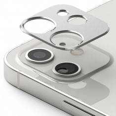 Protectie Camera Compatibila cu iPhone 12, Ringke, Silver foto