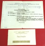 Invitatie (de colectie) si Programul de la Inaugurarea Salii Sporturilor din PLOIESTI (29.12.1971)