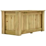 Cumpara ieftin Jardinieră &icirc;naltă, 100 x 50 x 50 cm, lemn de pin tratat