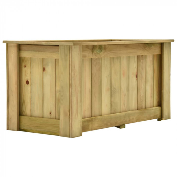 vidaXL Jardinieră &icirc;naltă, 100 x 50 x 50 cm, lemn de pin tratat 49094