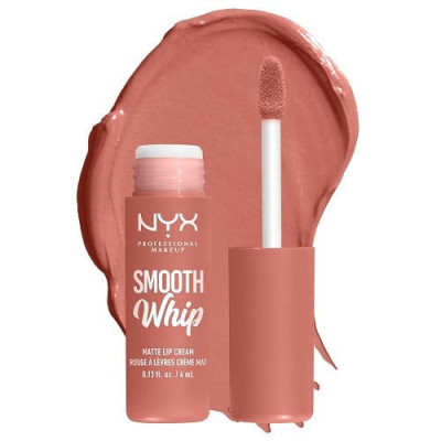 Ruj de Buze Lichid Mat, NYX Professional Makeup, Smooth Whip Matte, 22 Cheeks, 4 ml foto