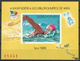 Romania 1988 MNH - LP 1204 - JO Seul, nedantelat