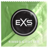 Set 3 prezervative latex EXS cu puncte si nervuri