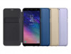 Husa originala Samsung Galaxy A6+ (2018) SM-A605F A605F si stylus, Samsung Galaxy A5, Albastru, Auriu, Mov, Negru, Cu clapeta
