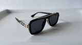 Ochelari de soare Louis Vuitton Style - Ochelari negri, Rectangulara, Unisex, Protectie UV 100%