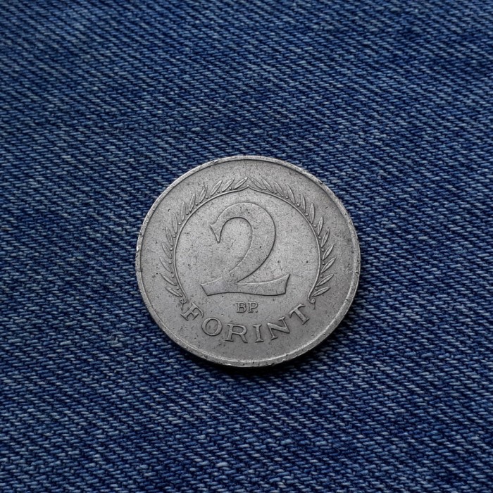 1p - 2 Forint 1966 Ungaria / ultimul an de batere