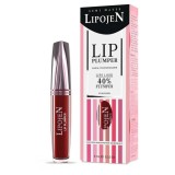 Ruj lichid Nr. 10, HOT RED, Lipojen, volumizant semi-mat cu colagen, 5 ml