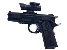 Jucarie breloc pistol cu laser si lanterna