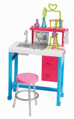 Set de joaca Barbie Mobilier laboratorul de chimie foto